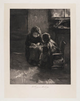 TvB G 6332
<br/>
Twee boerenkindertjes
<br/>
<em>Steelink, Willem (sr.) (1826-1913)</em>